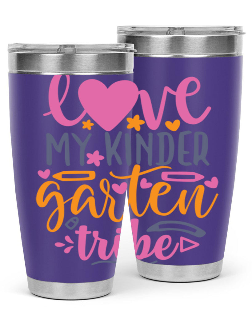 100 love my kinder garten tribe 36#- 100 days of school- Tumbler