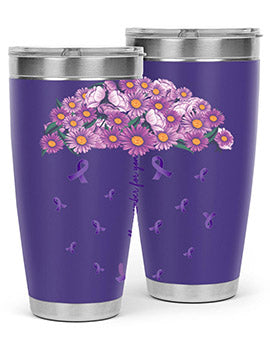 AlzheimerS Awareness Purple Umbrella 18#- alzheimers- Tumbler