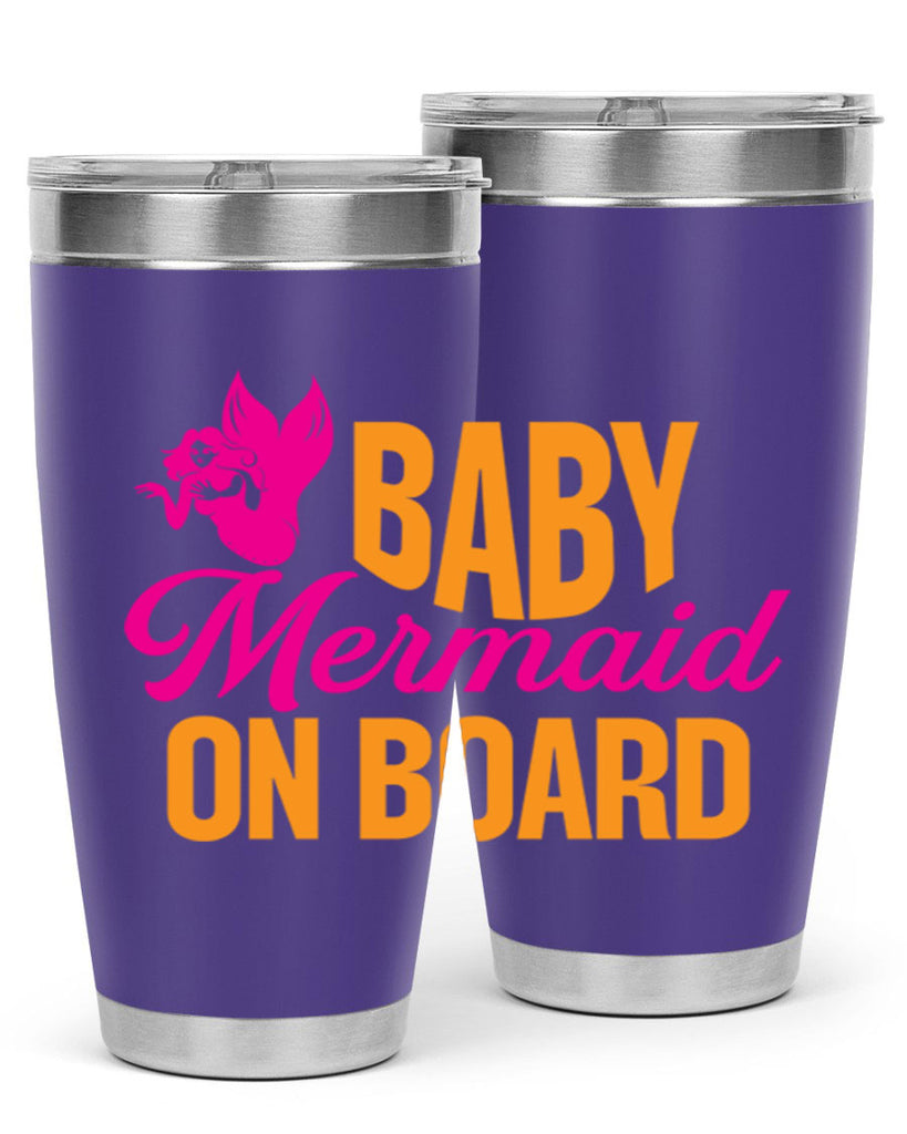 Baby Mermaid On Board 22#- mermaid- Tumbler