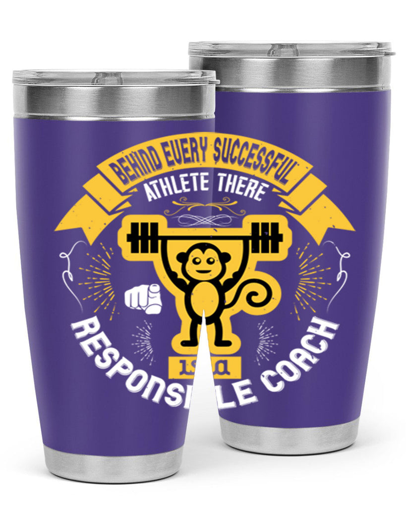 Behind every successful athlete there is a responsible coach Style 2#- coaching- tumbler