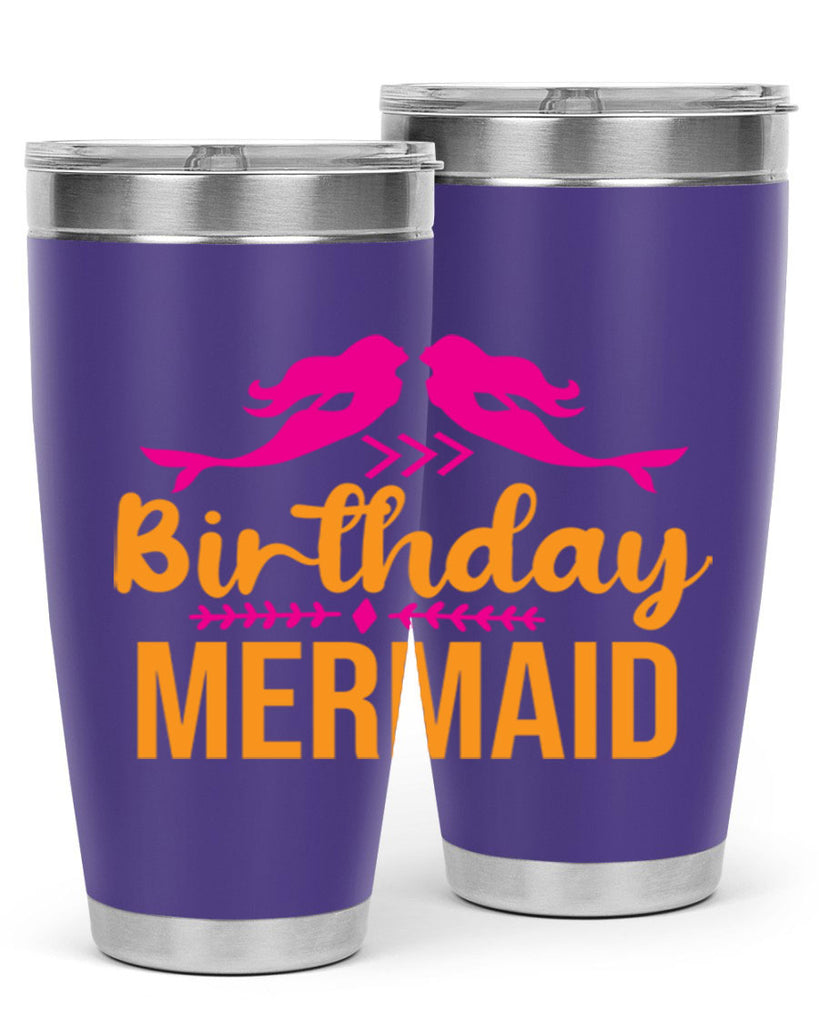 Birthday Mermaid 69#- mermaid- Tumbler