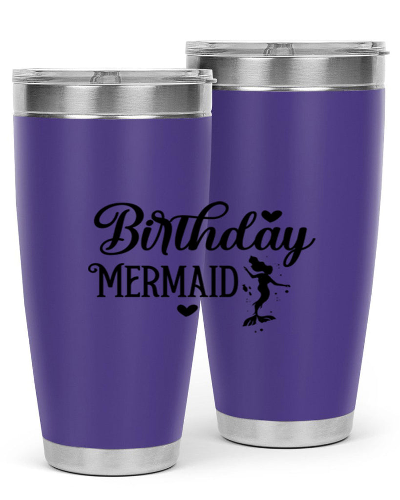 Birthday Mermaid 72#- mermaid- Tumbler