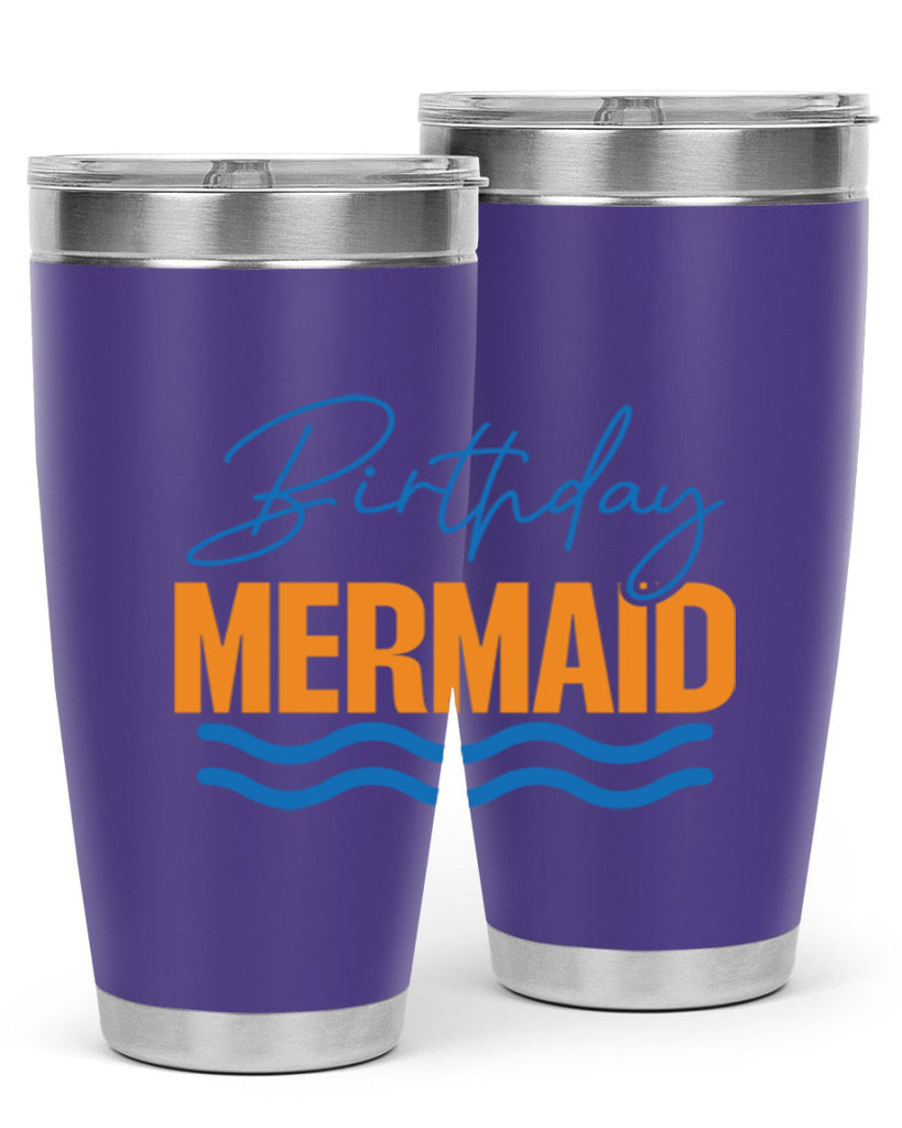 Birthday Mermaid 73#- mermaid- Tumbler