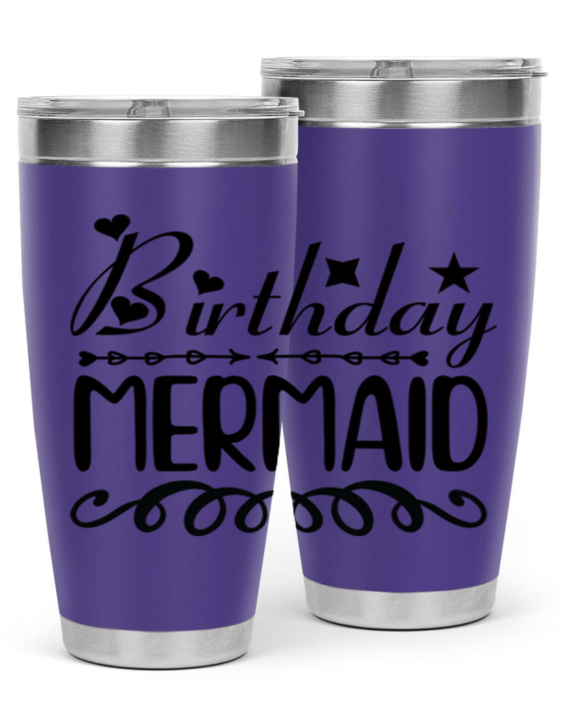 Birthday mermaid 75#- mermaid- Tumbler