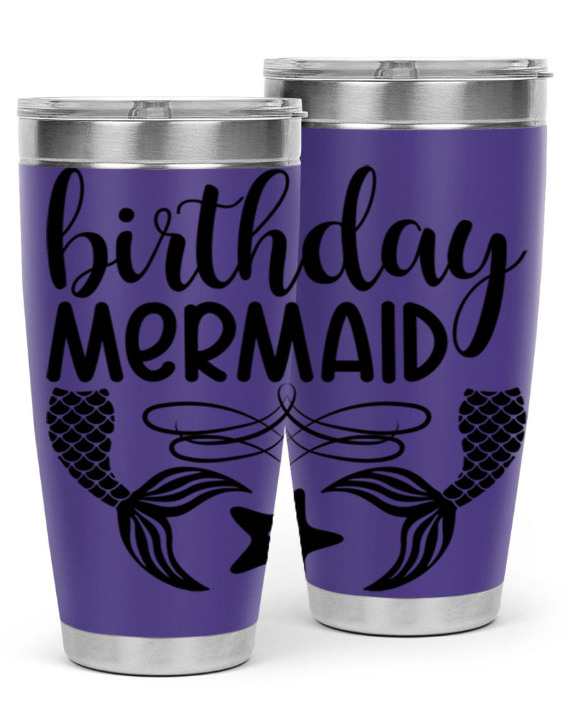 Birthday mermaid 76#- mermaid- Tumbler