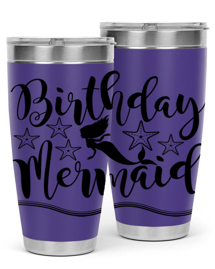 Birthday mermaid 77#- mermaid- Tumbler
