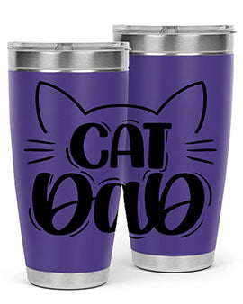 Cat Dad Style 81#- cat- Tumbler