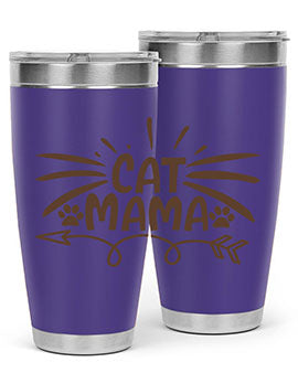 Cat Mama Style 5#- cat- Tumbler