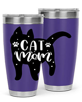 Cat Mom Style 86#- cat- Tumbler