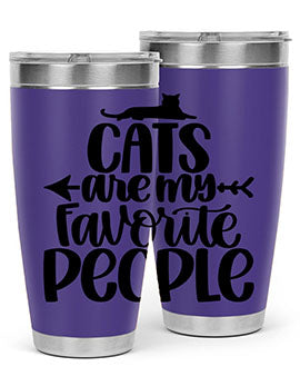 Cats Are My Favorite People Style 90#- cat- Tumbler