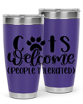 Cats Welcome Style 91#- cat- Tumbler