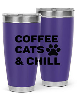 Coffee Cat Style 41#- cat- Tumbler