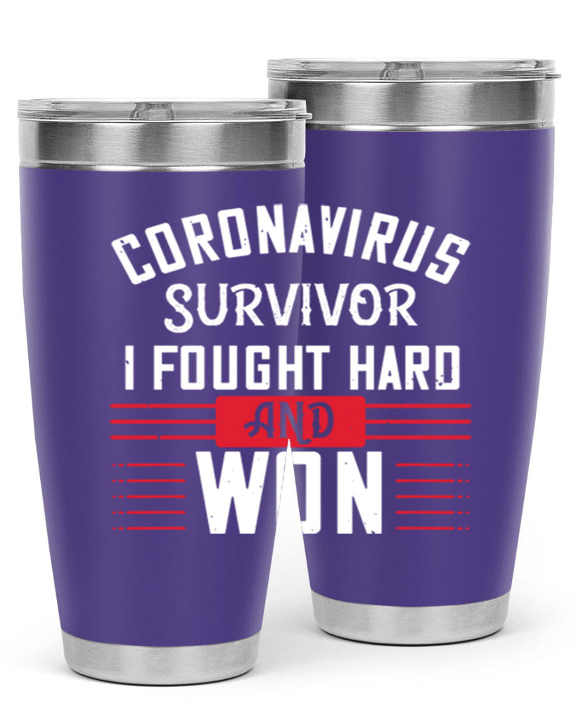 Corona Virus Survivor i fought and own Style 4#- corona virus- Cotton Tank
