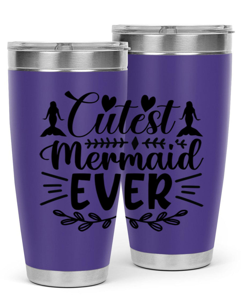Cutest mermaid ever 100#- mermaid- Tumbler