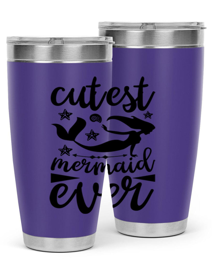 Cutest mermaid ever design 103#- mermaid- Tumbler