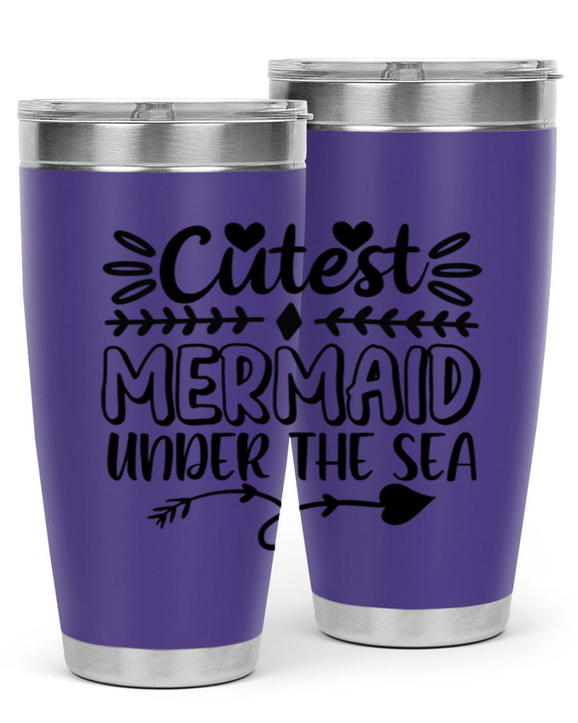 Cutest mermaid under the sea 104#- mermaid- Tumbler