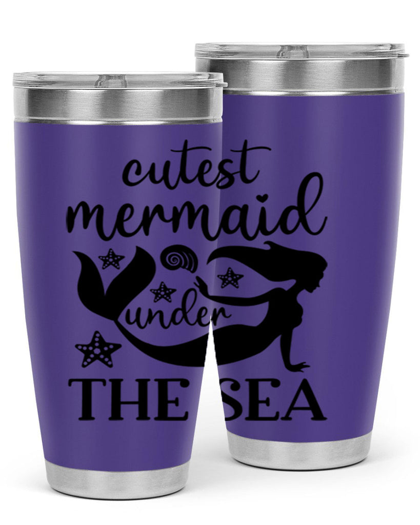 Cutest mermaid under the sea 110#- mermaid- Tumbler