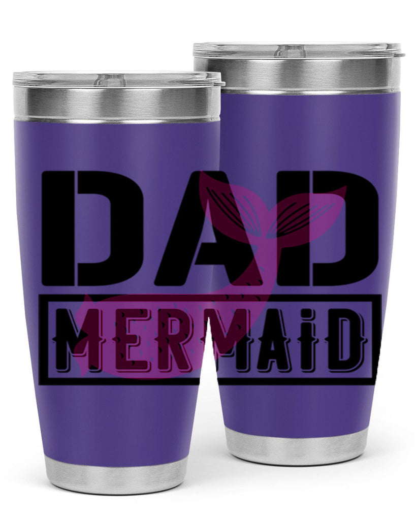 Dad mermaid 111#- mermaid- Tumbler