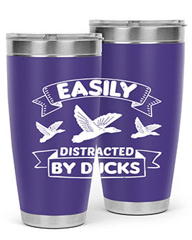 Easily Distracted By Ducks Style 48#- duck- Tumbler