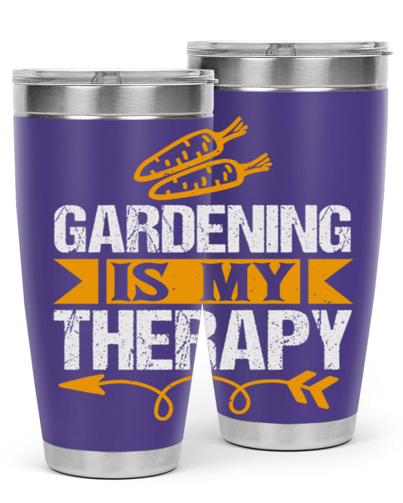 Gardending is my Therapy 64#- farming and gardening- Tumbler