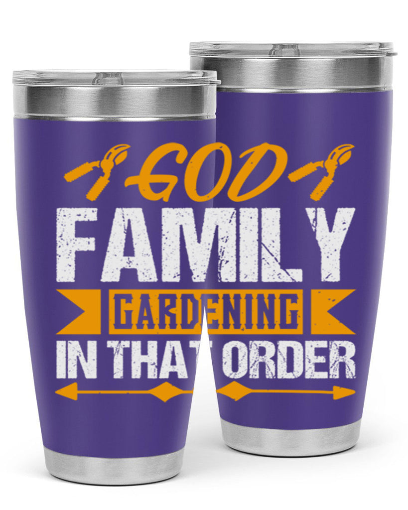 God Family Gardending in that order 60#- farming and gardening- Tumbler