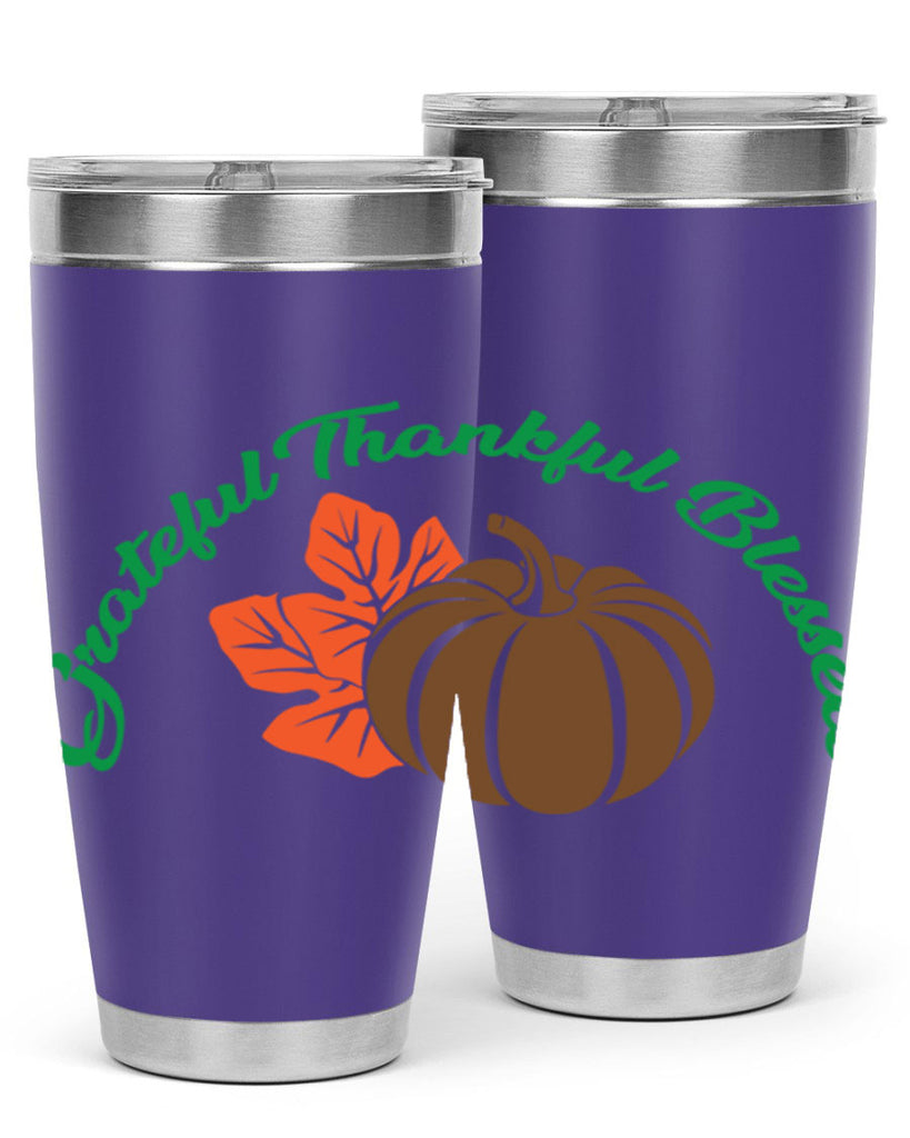 Grateful Thankful Blessed 214#- fall- Tumbler