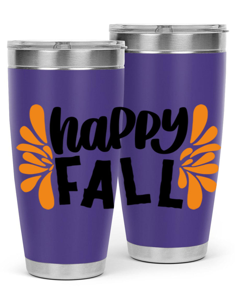 Happy Fall 491#- fall- Tumbler