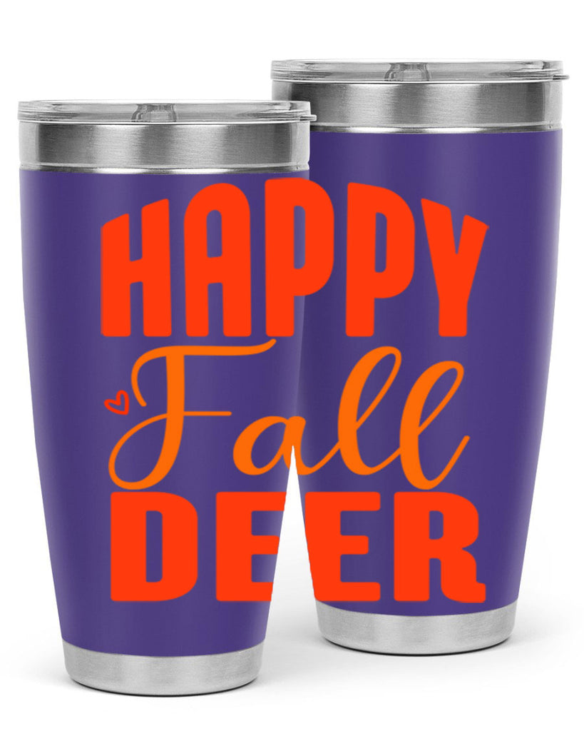 Happy Fall Deer Design 218#- fall- Tumbler