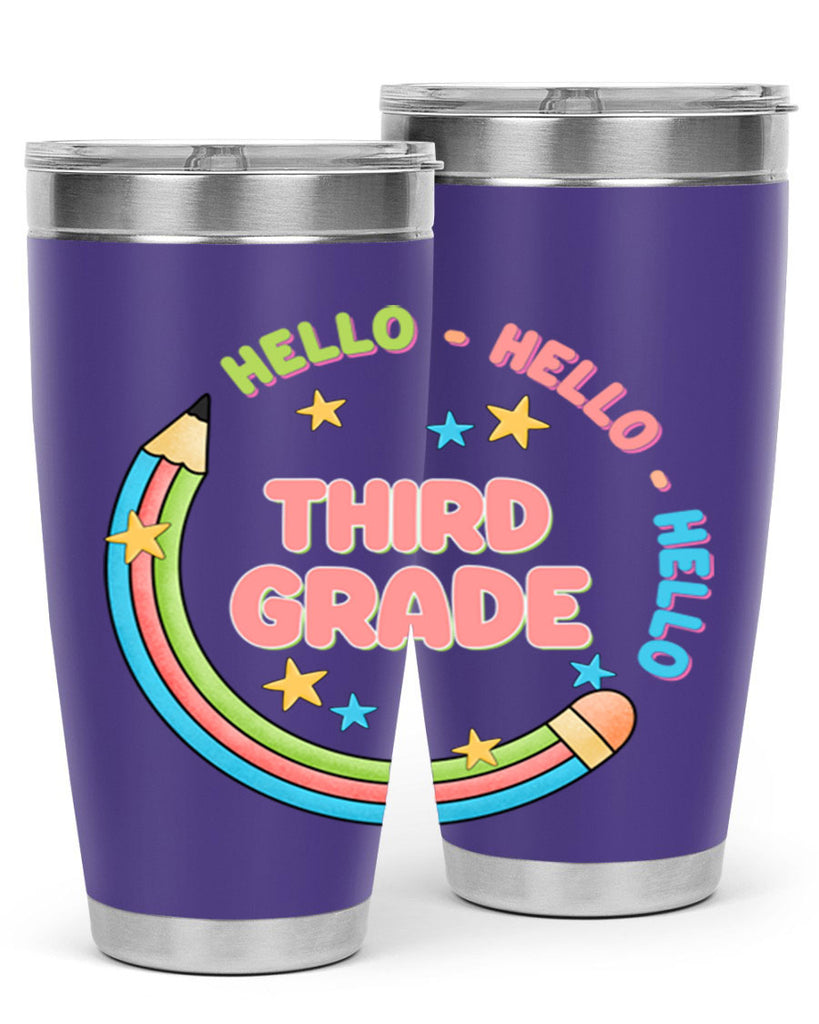 Hello 3rd Grade Pencil 10#- 3rd grade- Tumbler