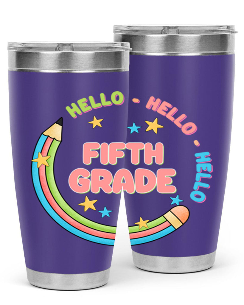 Hello 5th Grade Pencil 12#- 5th grade- Tumbler