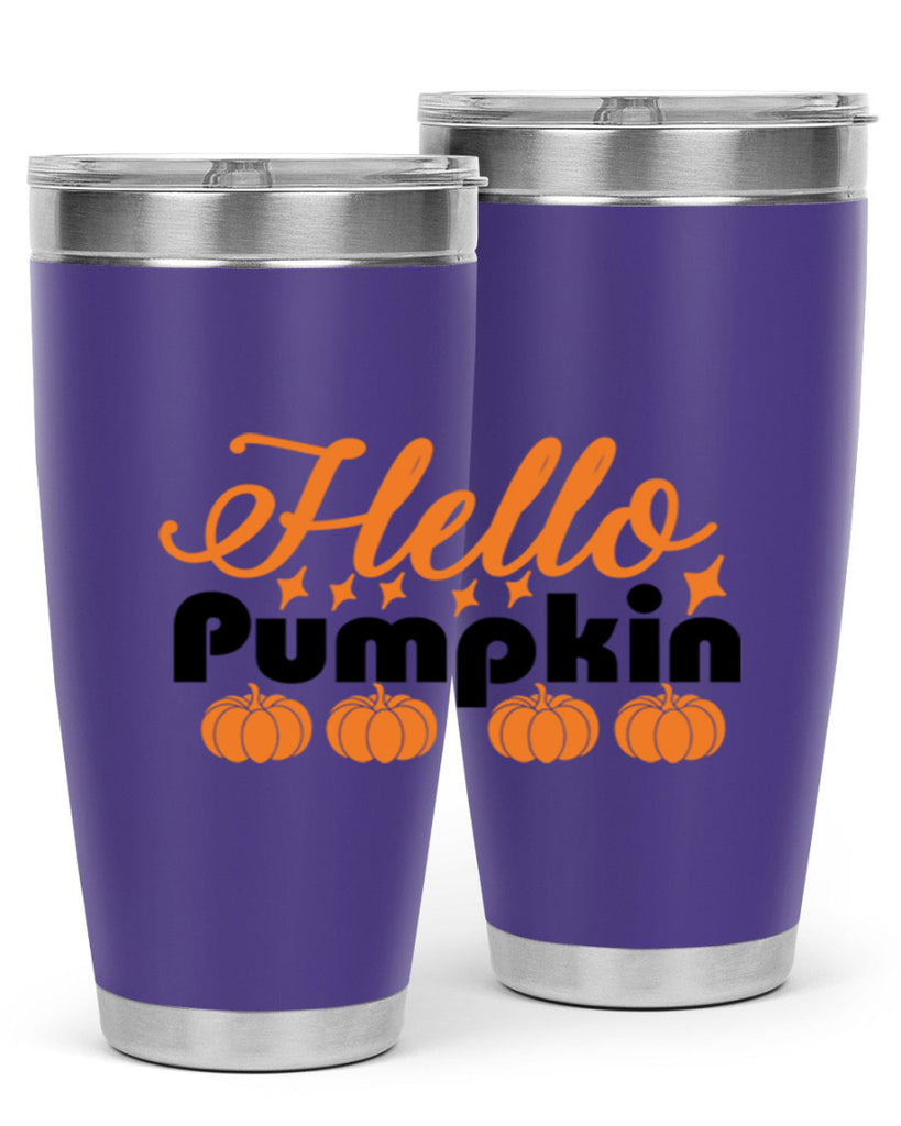 Hello Pumpkin 292#- fall- Tumbler