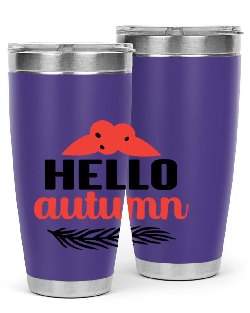 Hello autumn 269#- fall- Tumbler