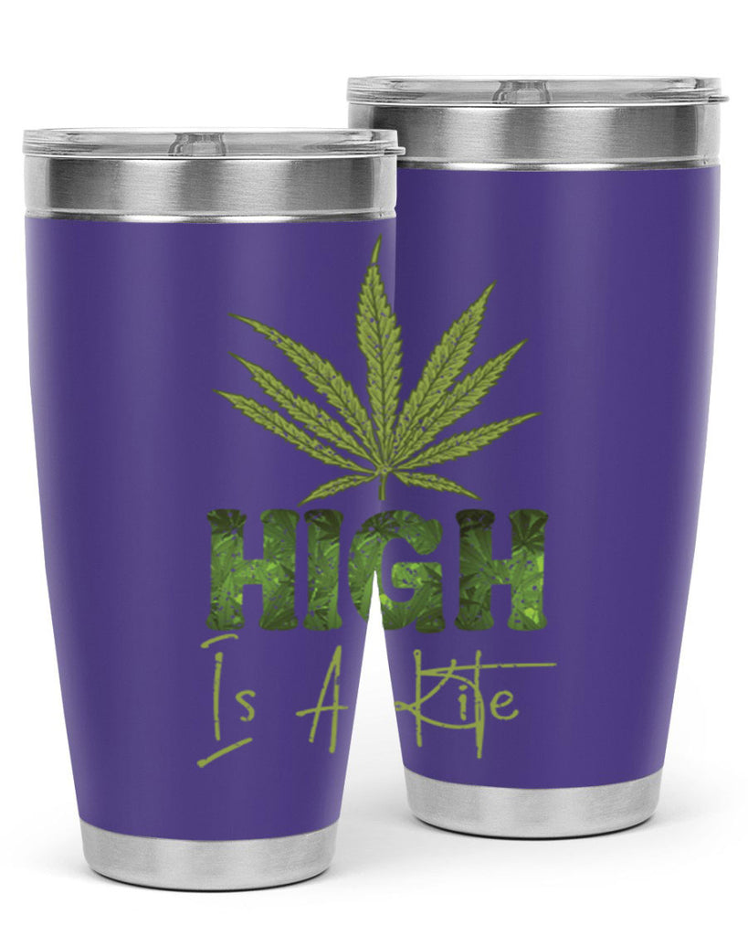 High Is A Kite Sublimation 115#- marijuana- Tumbler