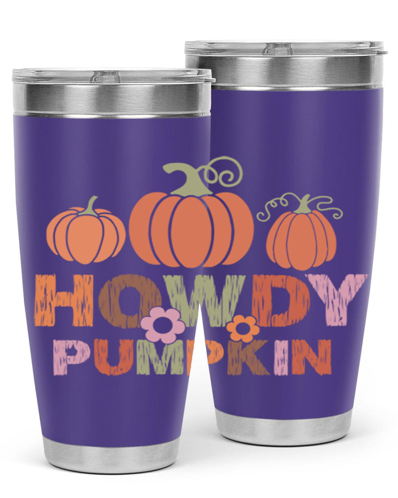 Howdy Pumpkin 321#- fall- Tumbler
