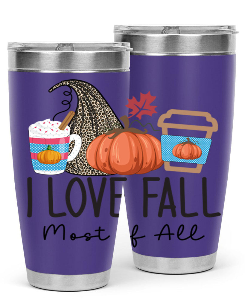 I Love Fall Most of All 332#- fall- Tumbler