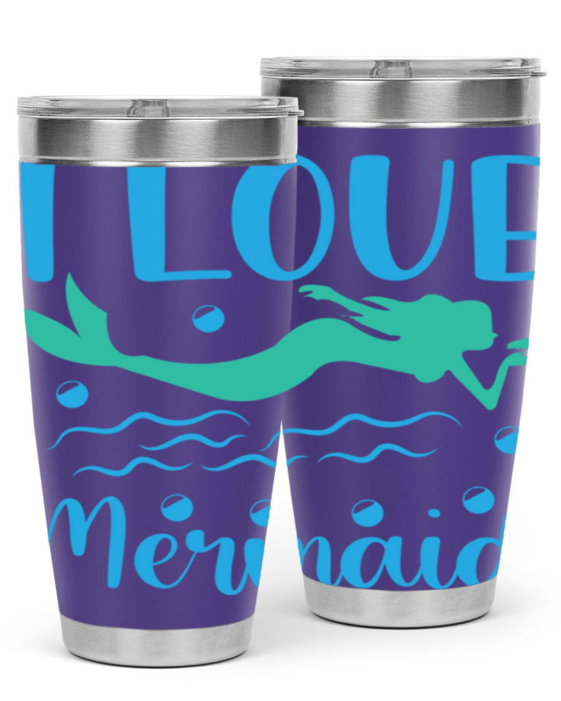 I Love Mermaid Design 231#- mermaid- Tumbler