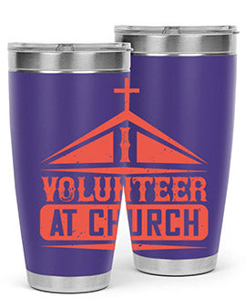 I Volunteer At Church Style 47#- volunteer- Tumbler