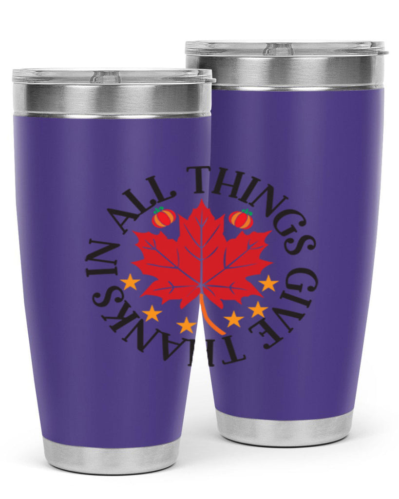 Inallthingsgivethanks 353#- fall- Tumbler