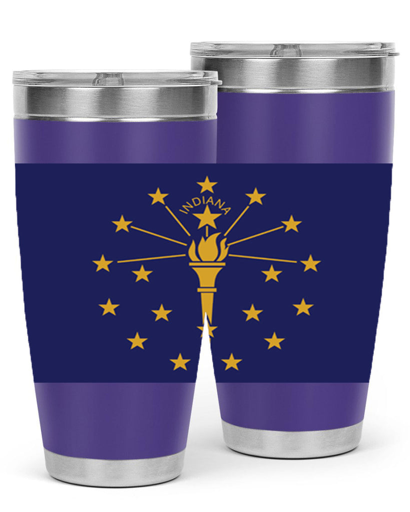 Indiana 38#- Us Flags- Tumbler