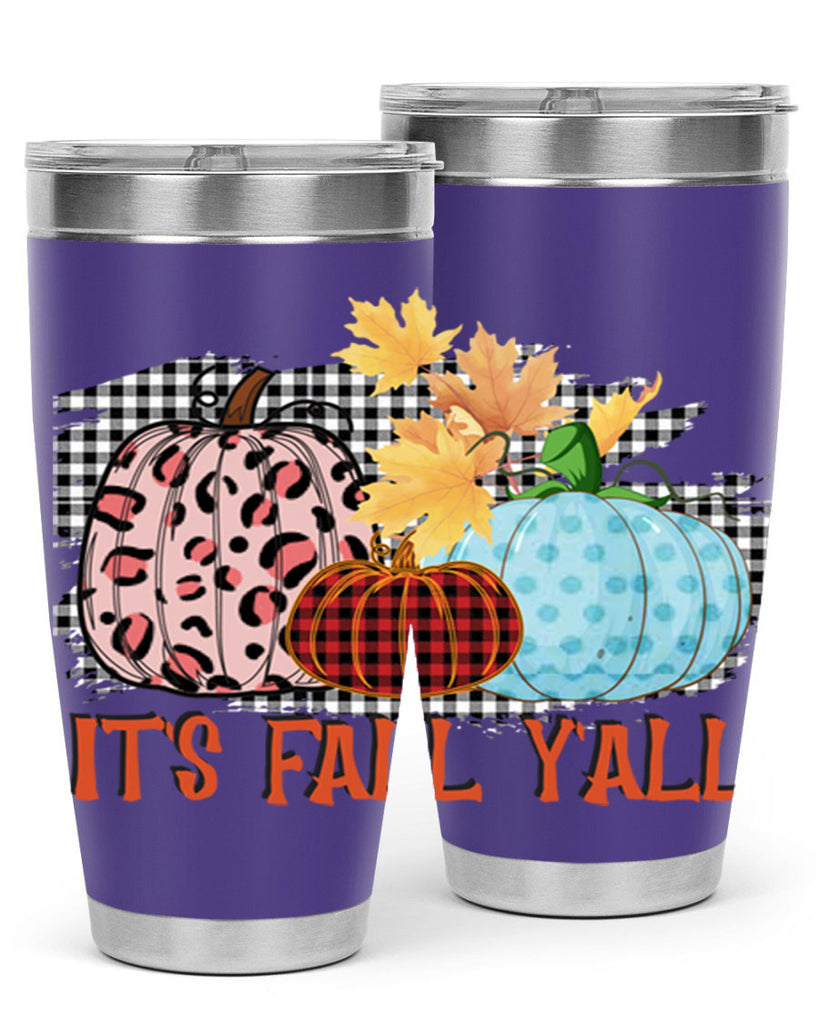 Its Fall Yall Design 371#- fall- Tumbler