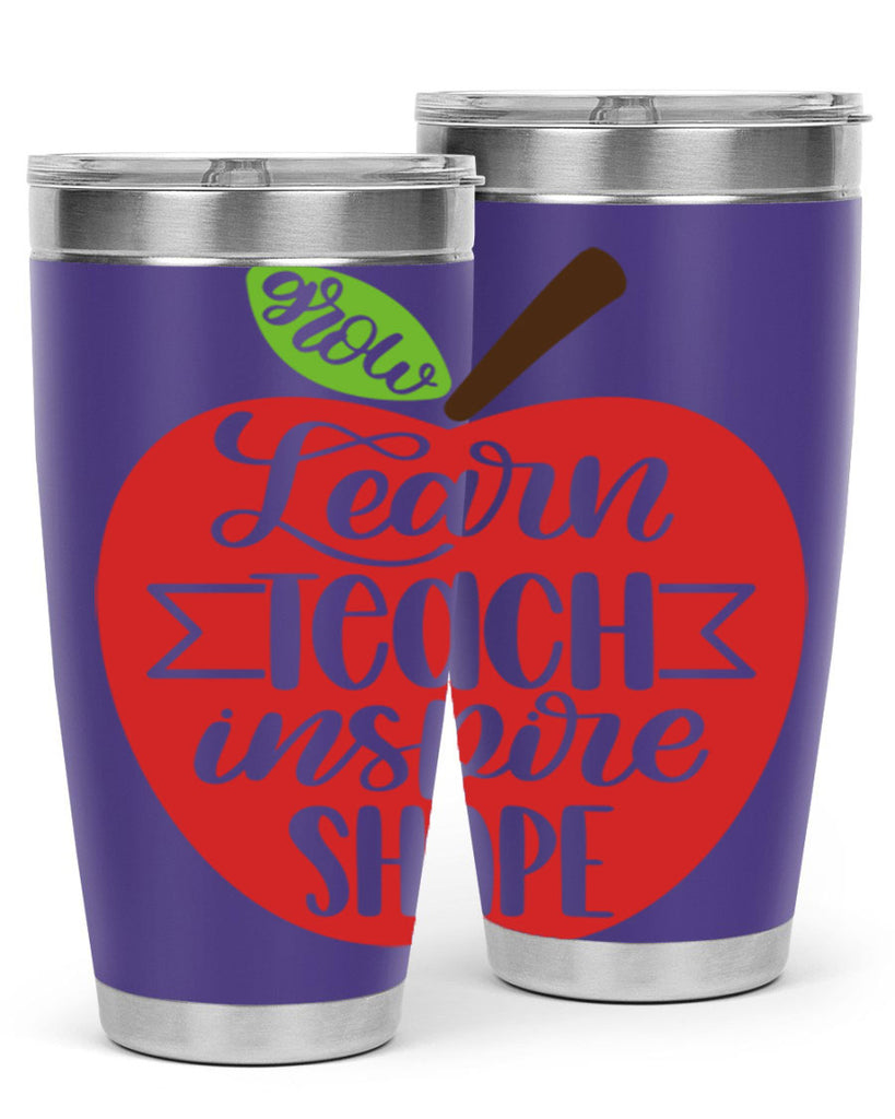 Learn Teach Inspire Shape Style 68#- teacher- tumbler