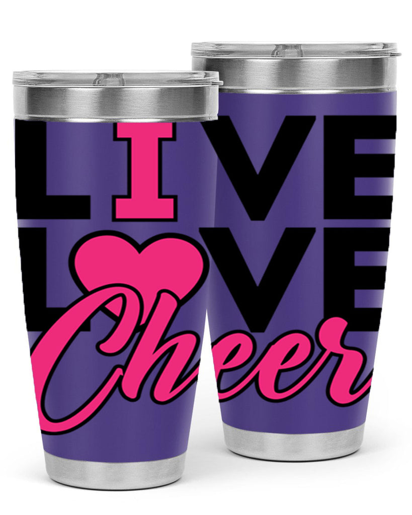 Live Love Cheer 832#- cheer- Tumbler