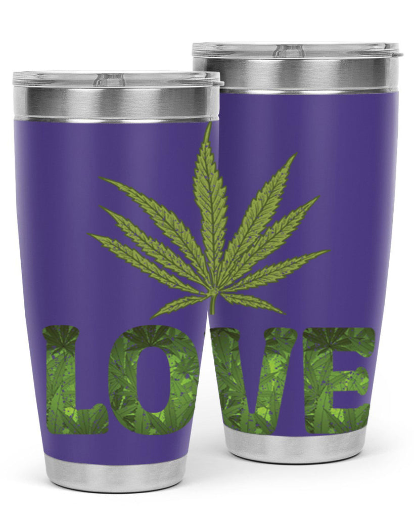 Love Sublimation 192#- marijuana- Tumbler