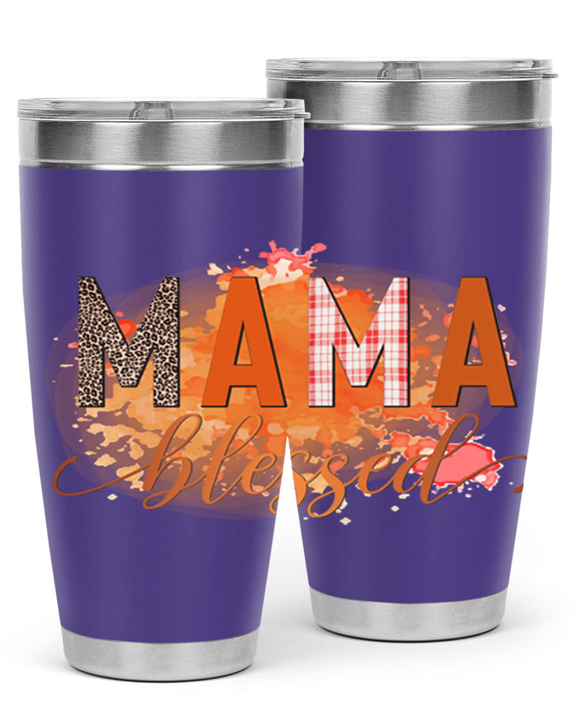 Mama Blessed 418#- fall- Tumbler