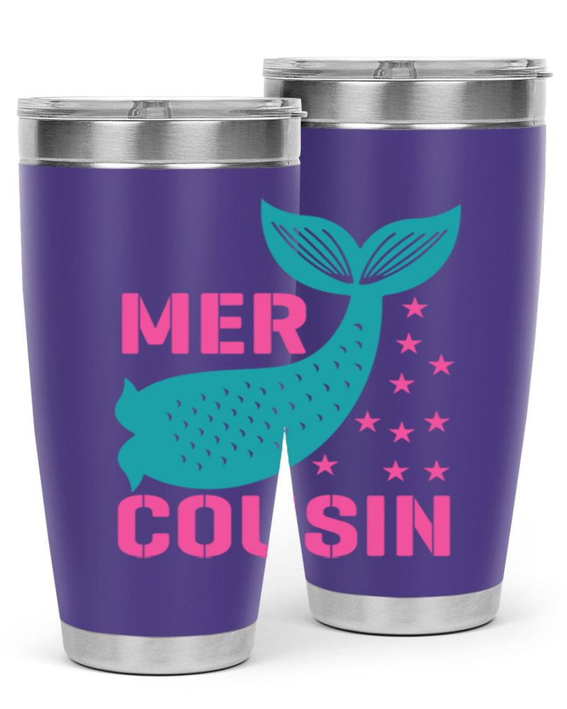 Mer Cousin 324#- mermaid- Tumbler