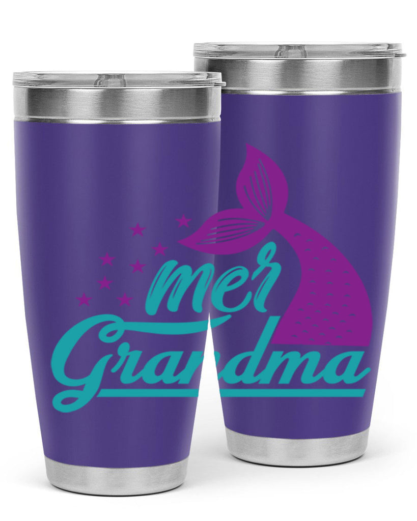 Mer Grandma 328#- mermaid- Tumbler