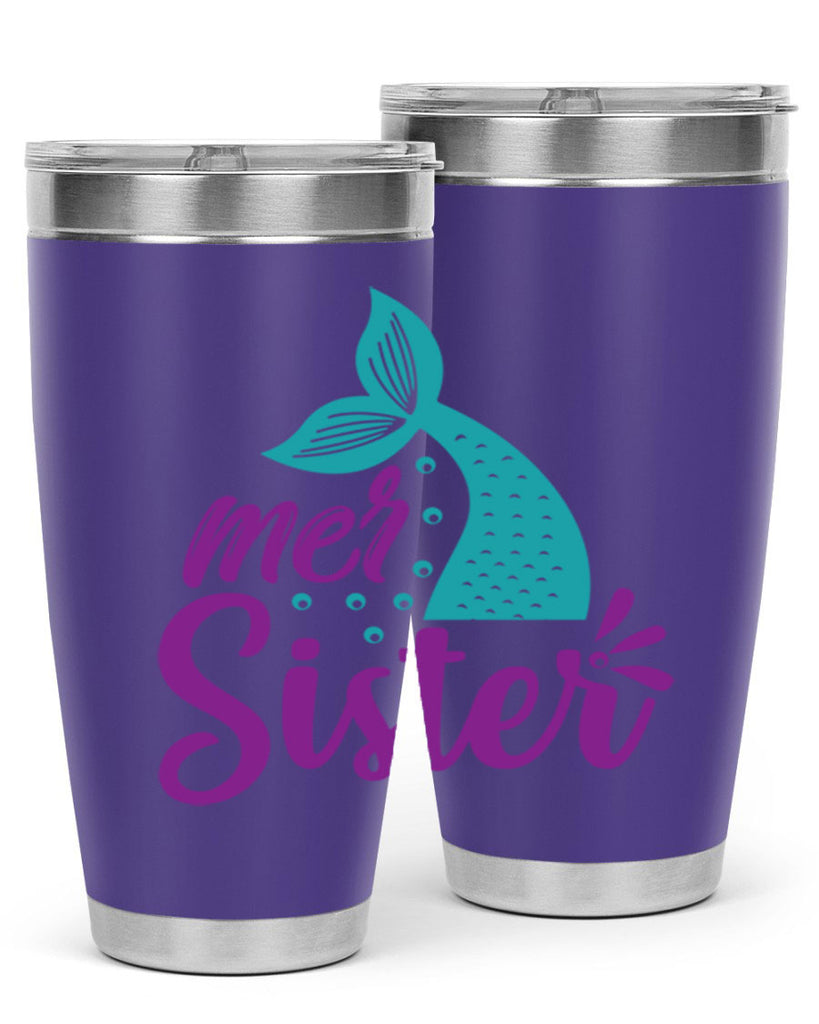 Mer Sister 346#- mermaid- Tumbler