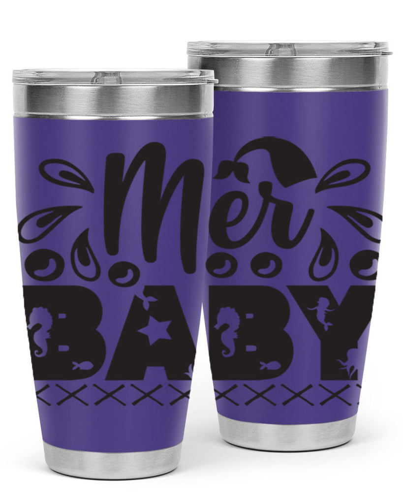 Mer baby 348#- mermaid- Tumbler