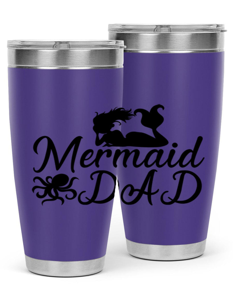 Mermaid Dad 357#- mermaid- Tumbler