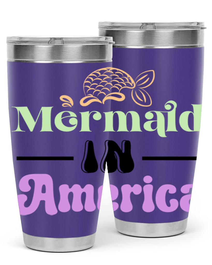 Mermaid In America 420#- mermaid- Tumbler